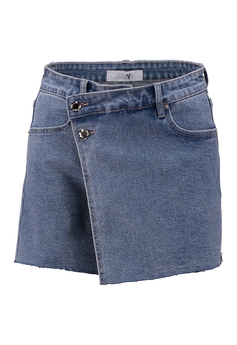 Fusta-pantalon cu terminatie deteriorata