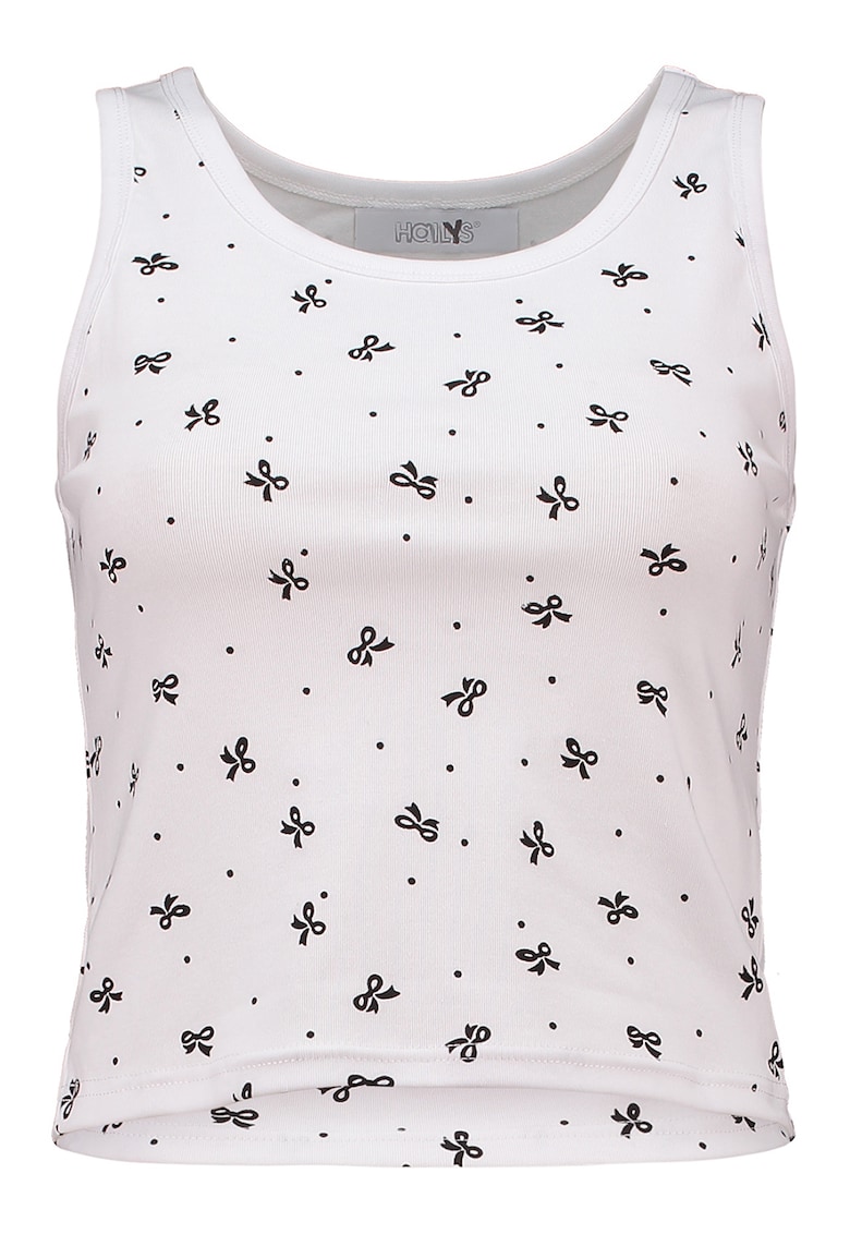 Top crop cu imprimeu