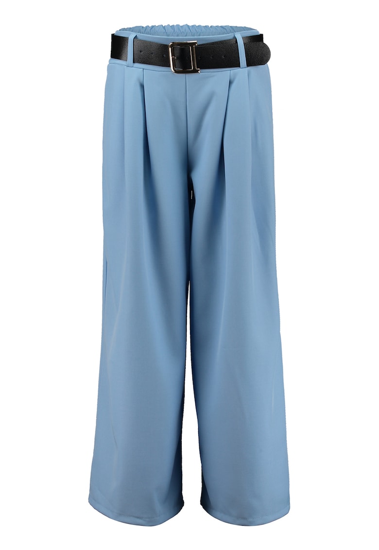 Pantaloni eleganti evazati cu talie medie