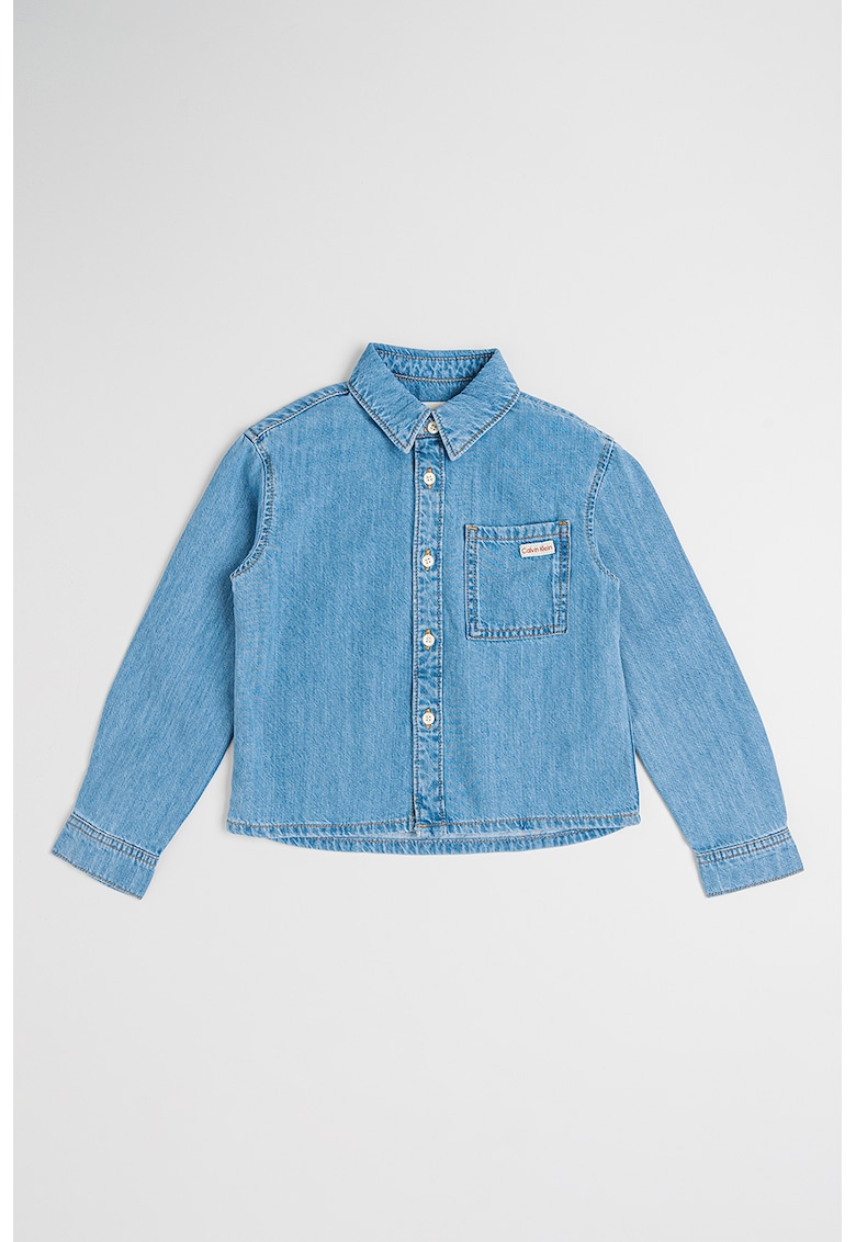 Camasa din denim cu maneci lungi Camasa din denim cu maneci lungi