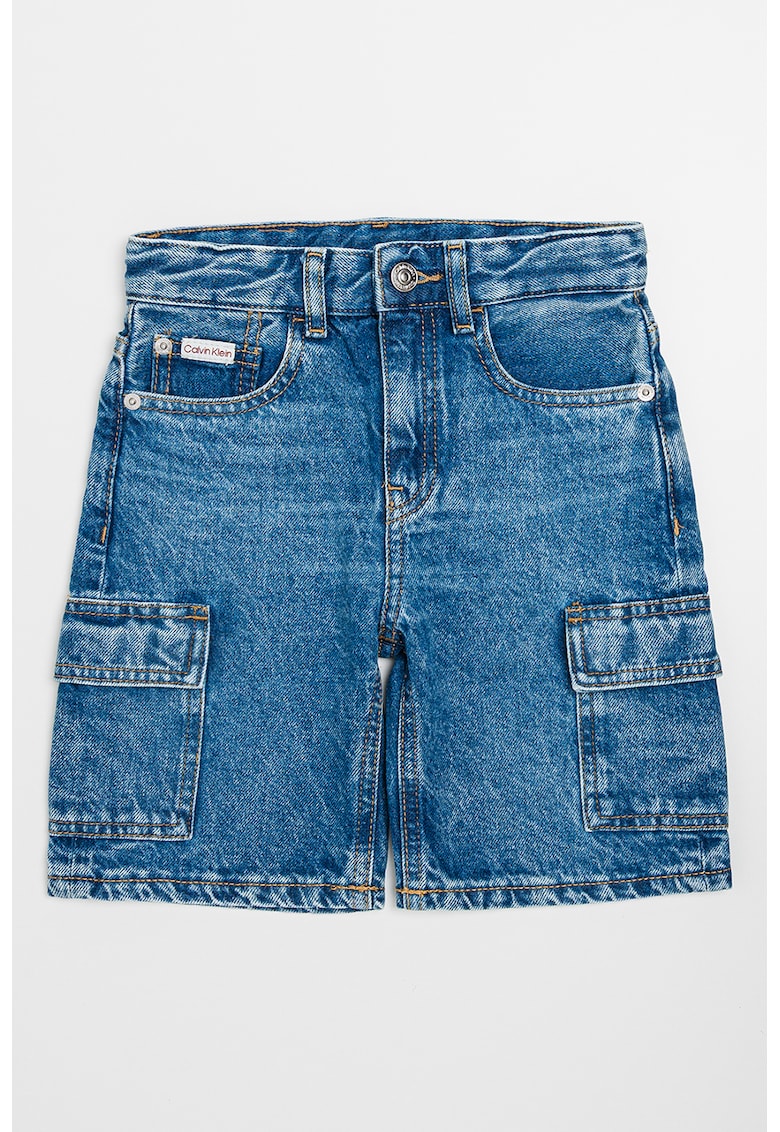 Blugi scurti cargo relaxed fit