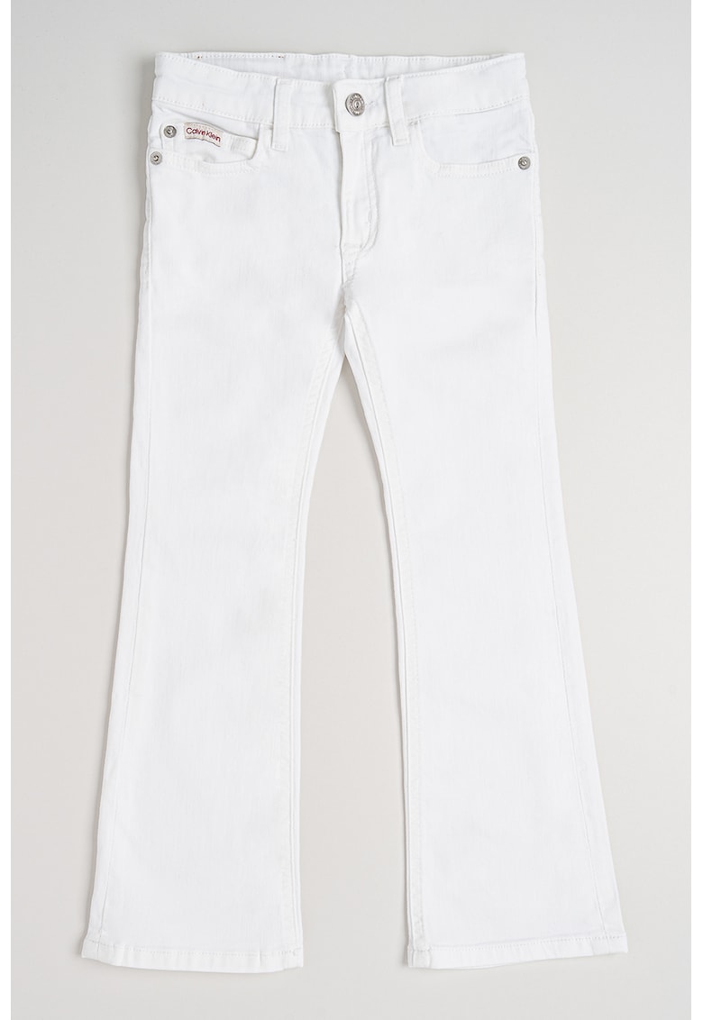 Blugi evazati cu talie ajustabila