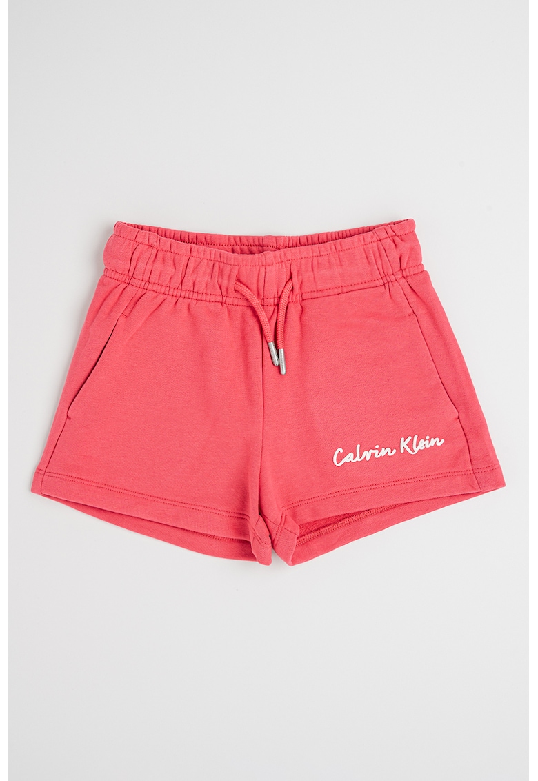 Pantaloni scurti cu buzunare laterale - Roz zmeuriu