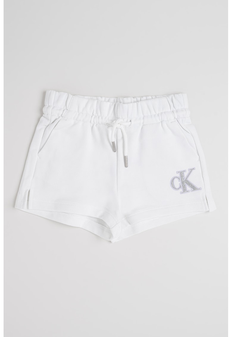 Pantaloni scurti cu logo - Alb