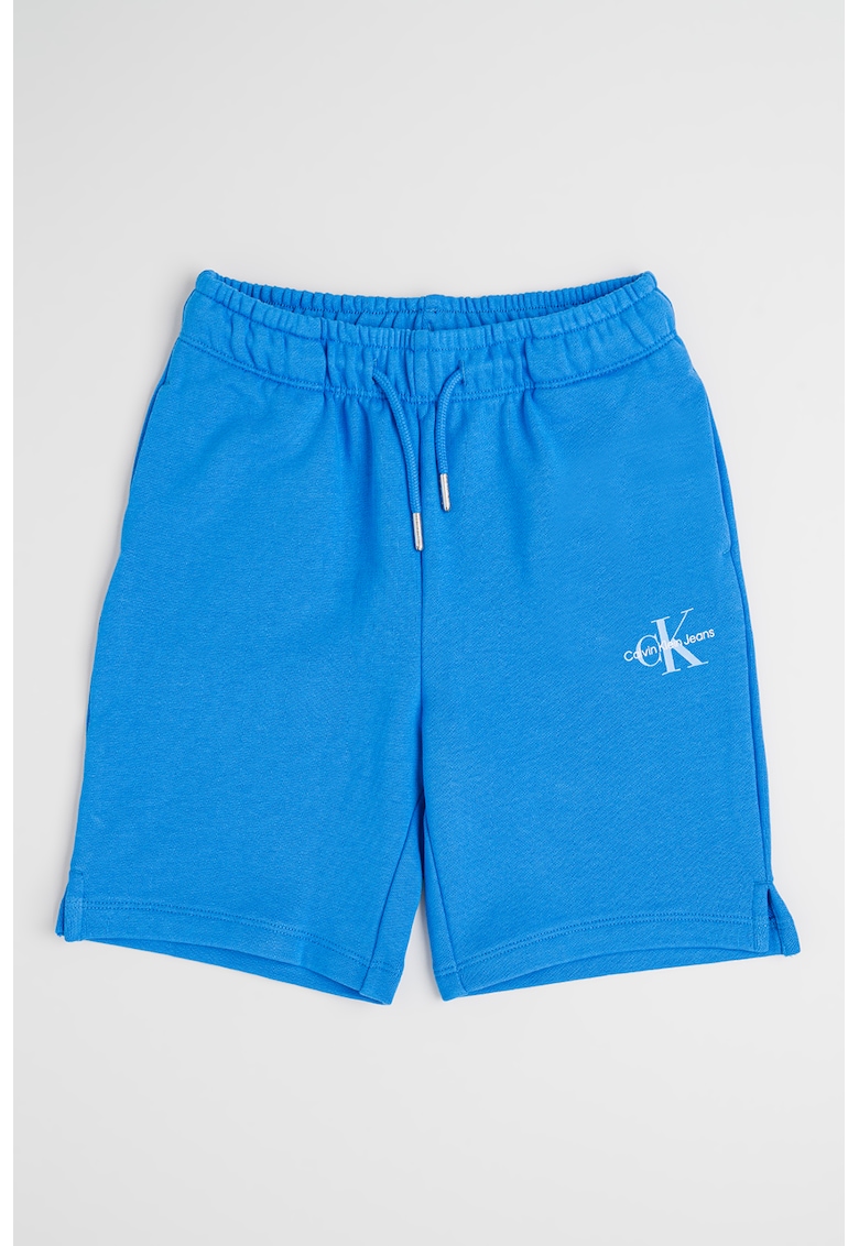 Pantaloni scurti de bumbac cu imprimeu logo discret