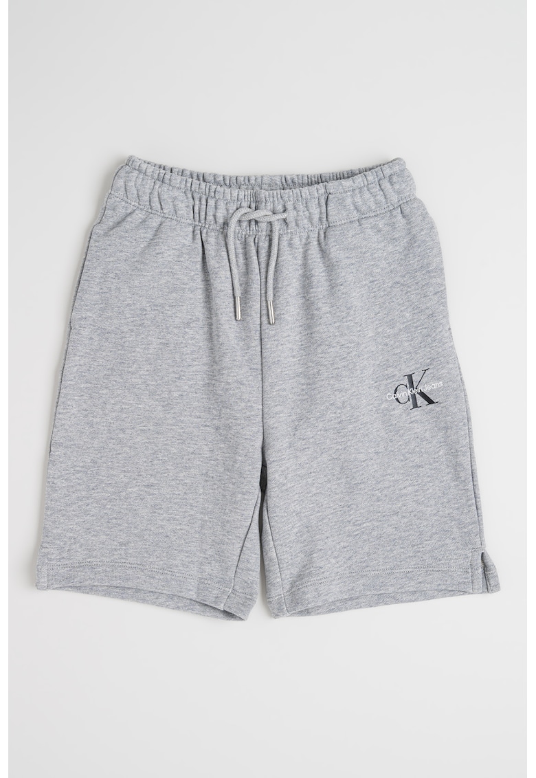 Pantaloni scurti de bumbac cu imprimeu logo discret