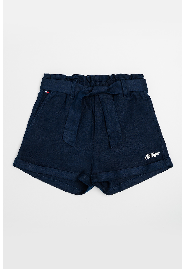 Pantaloni scurti uni cu cordon