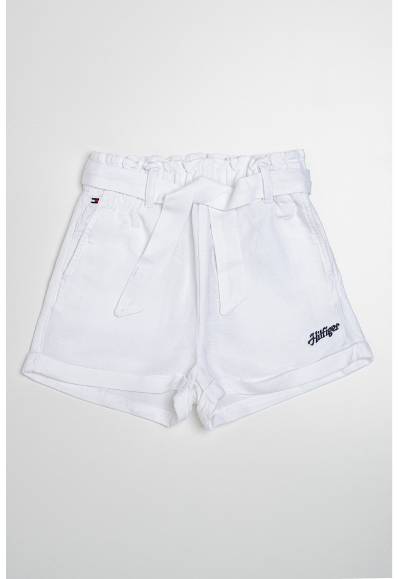 Pantaloni scurti uni cu cordon