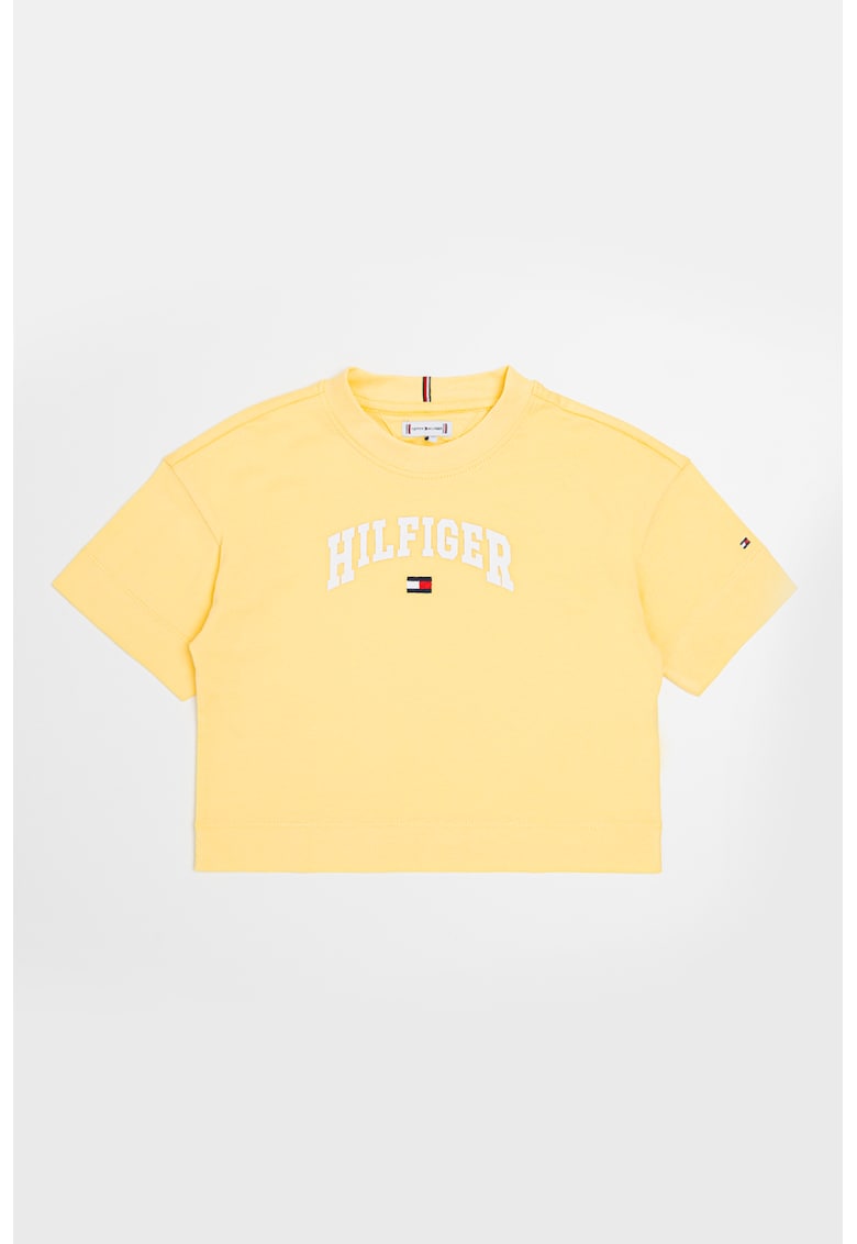 Tricou cu imprimeu logo - Galben