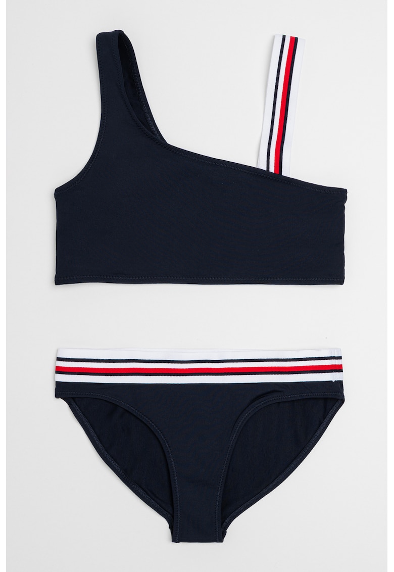 Costum de baie uni cu doua piese - Bleumarin