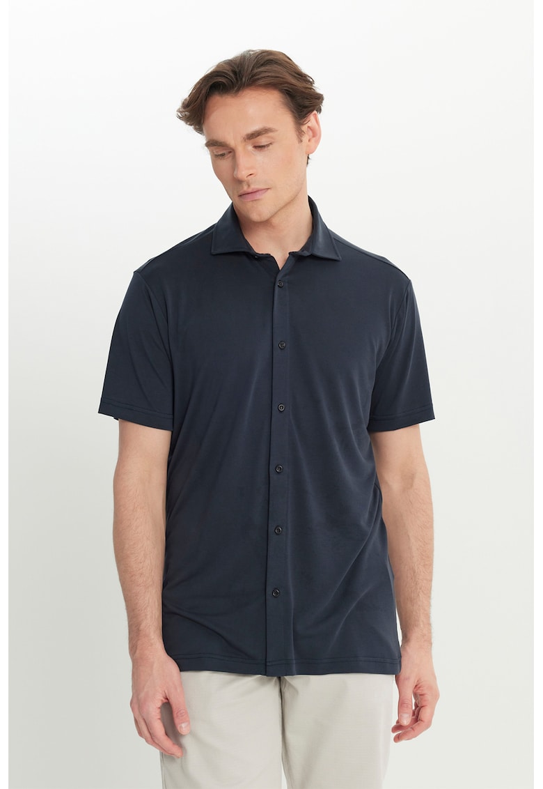 Camasa din amestec de lyocell cu guler ascutit Camasa din amestec de lyocell cu guler ascutit