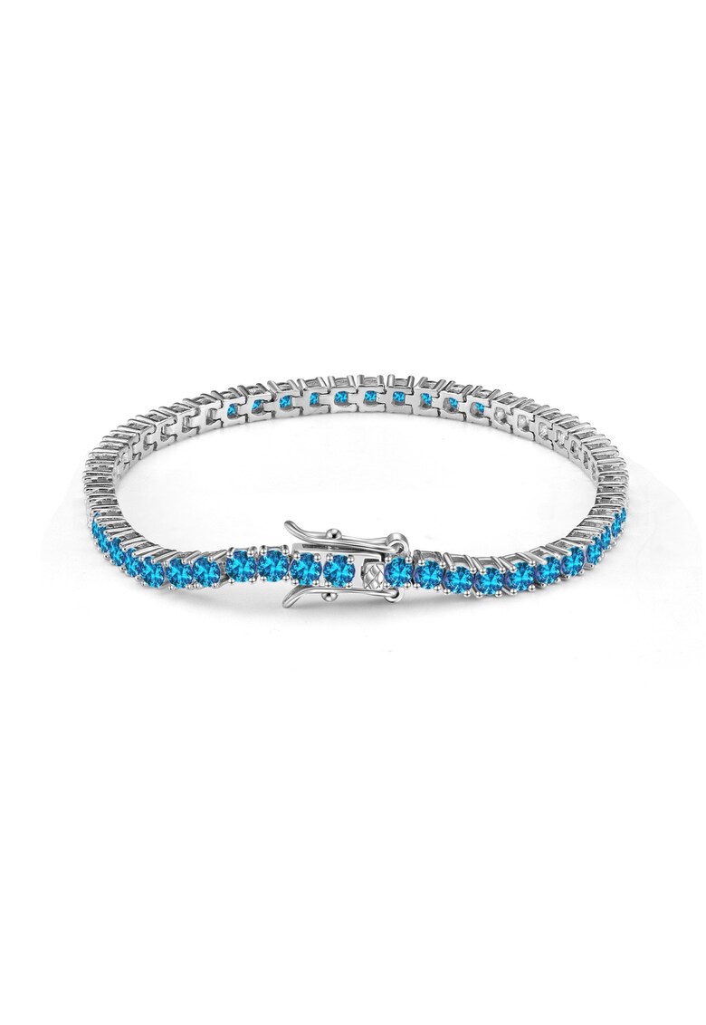 Bratara Tennis Argint 3mm - Albastru Royal - 18 cm