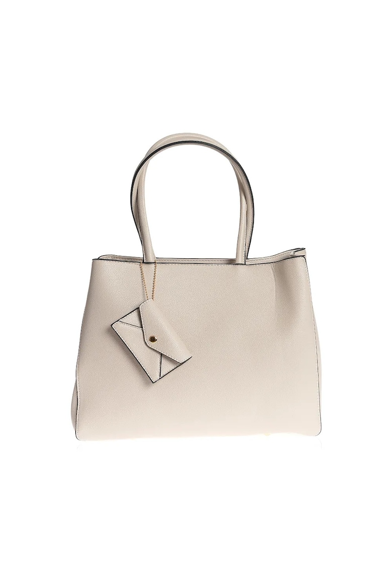 Geanta office bej cu portofel atasat