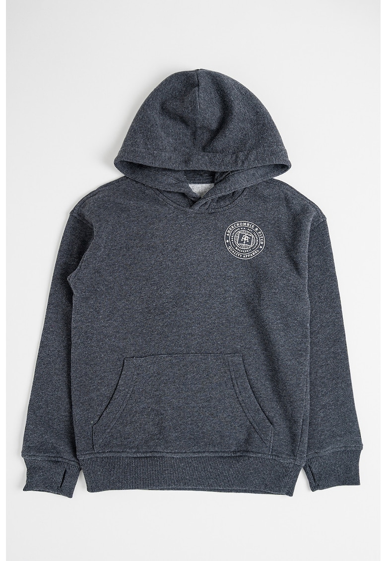 Hanorac cu imprimeu logo si anouri pentru degete