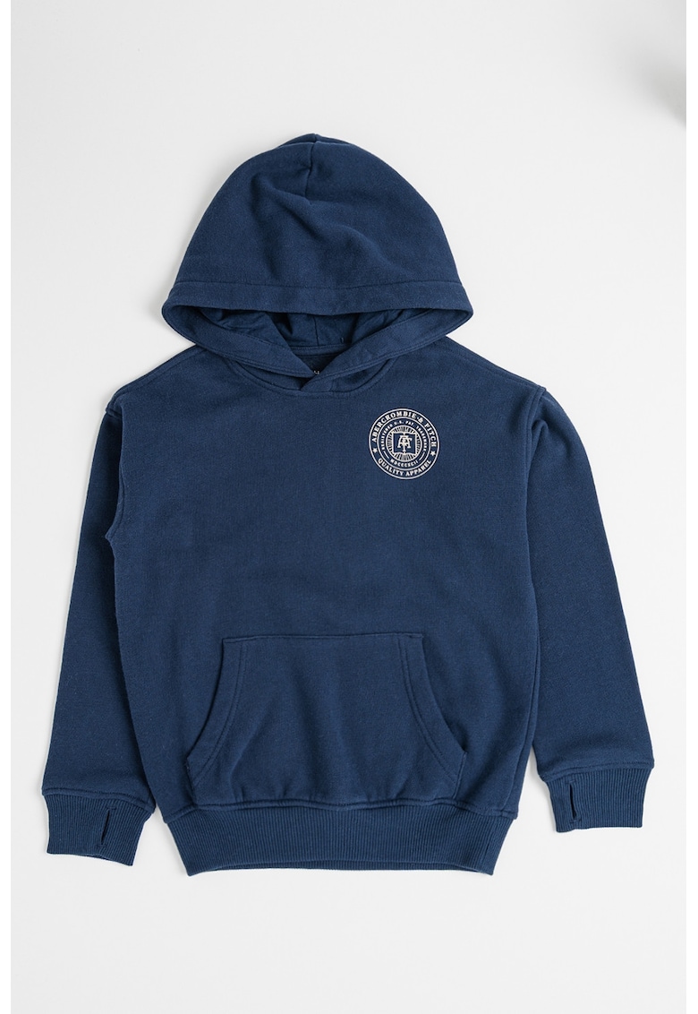 Hanorac cu imprimeu logo si anouri pentru degete