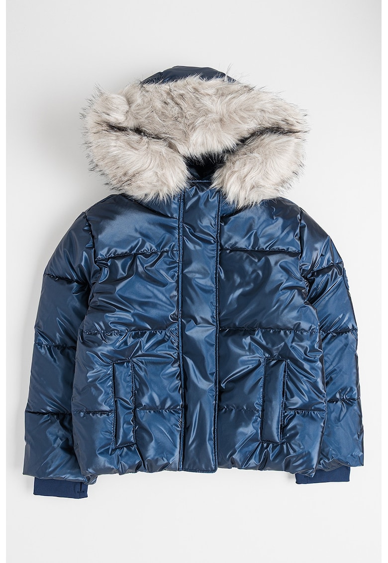 Geaca cu gluga - Bleumarin