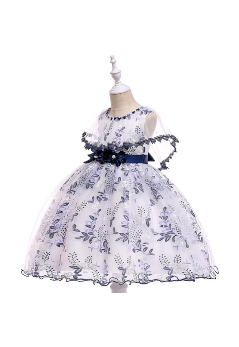 Rochie Ocazie Sapphirine Collection - Fara maneca - Alb - Albastru - Alb/Albastru
