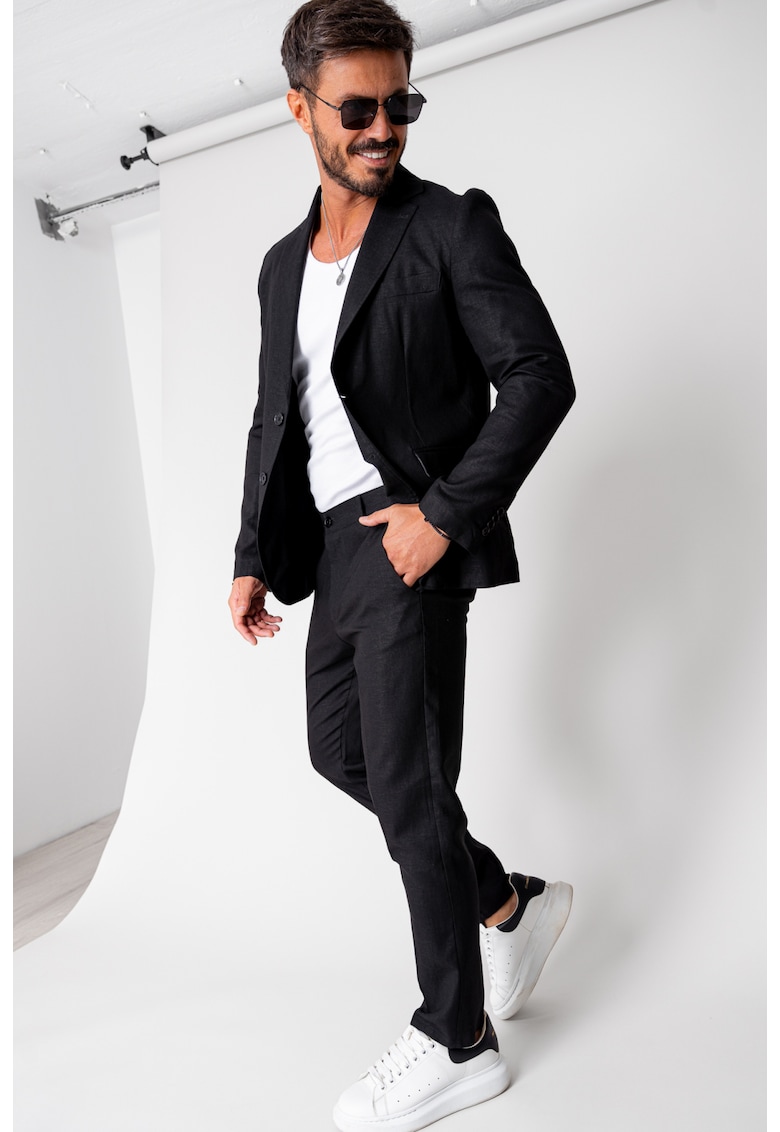Costum Ralph din IN sacou si pantalon lung Black New 16658
