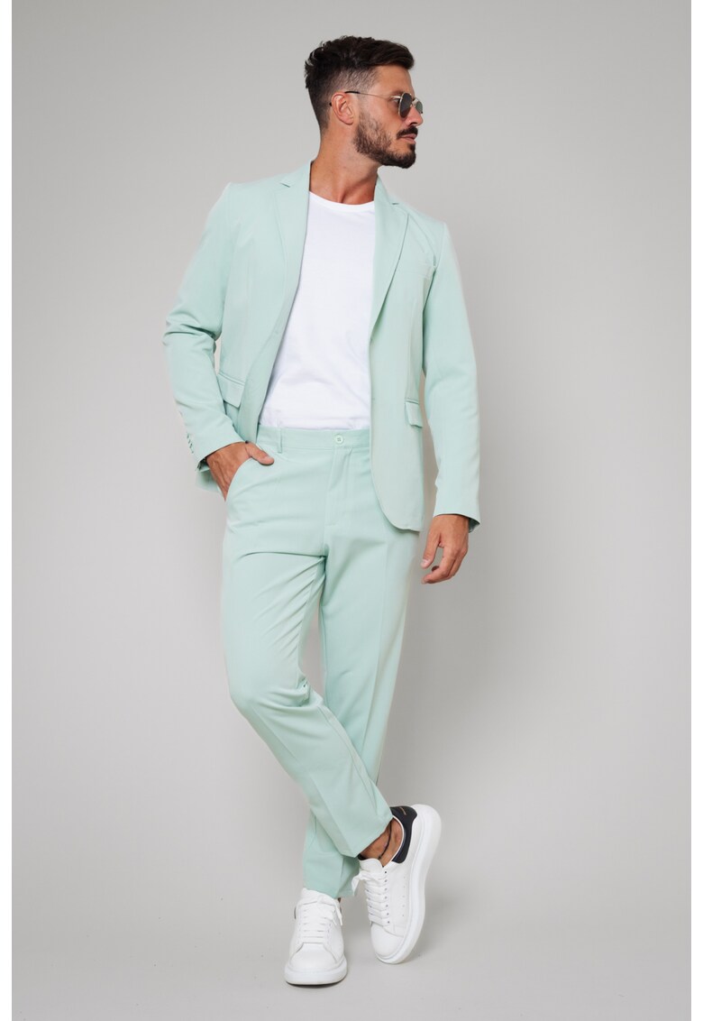 Costum sacou si pantalon lung Mint 16285 - Verde menta