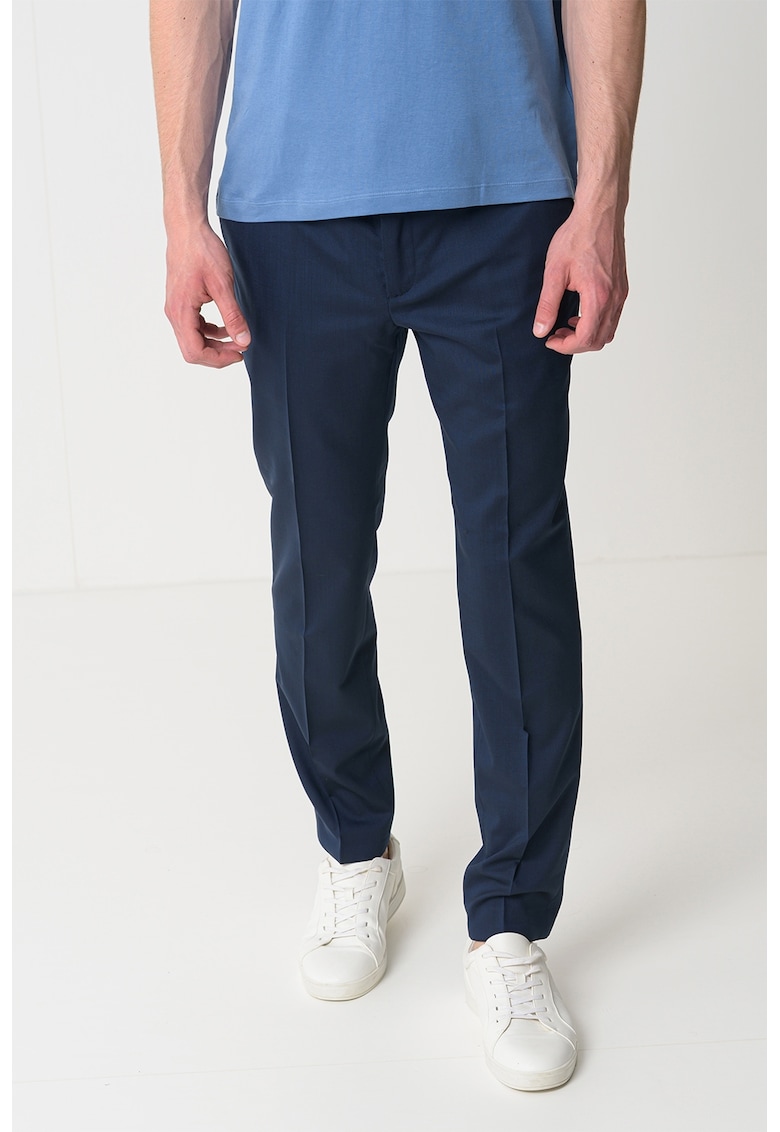 Pantaloni din amestec de lana cu pensa