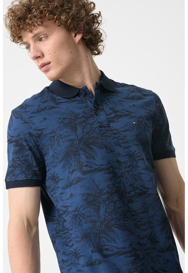 Tricou polo din ameste de in si bumbac organic