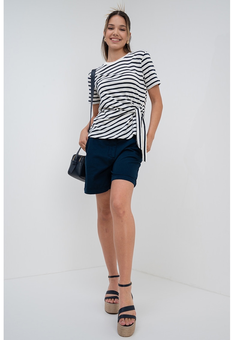 Tricou de bumbac organic cu nod lateral