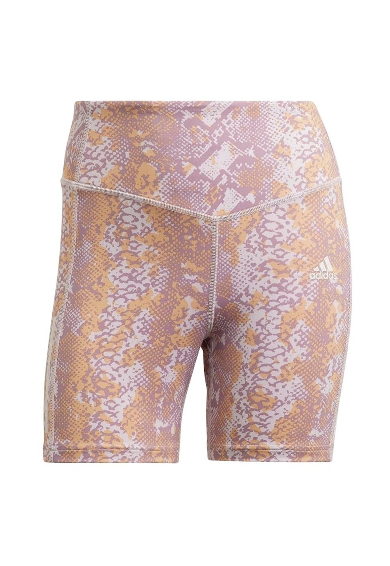 Colanti fitness scurti cu imprimeu animal print