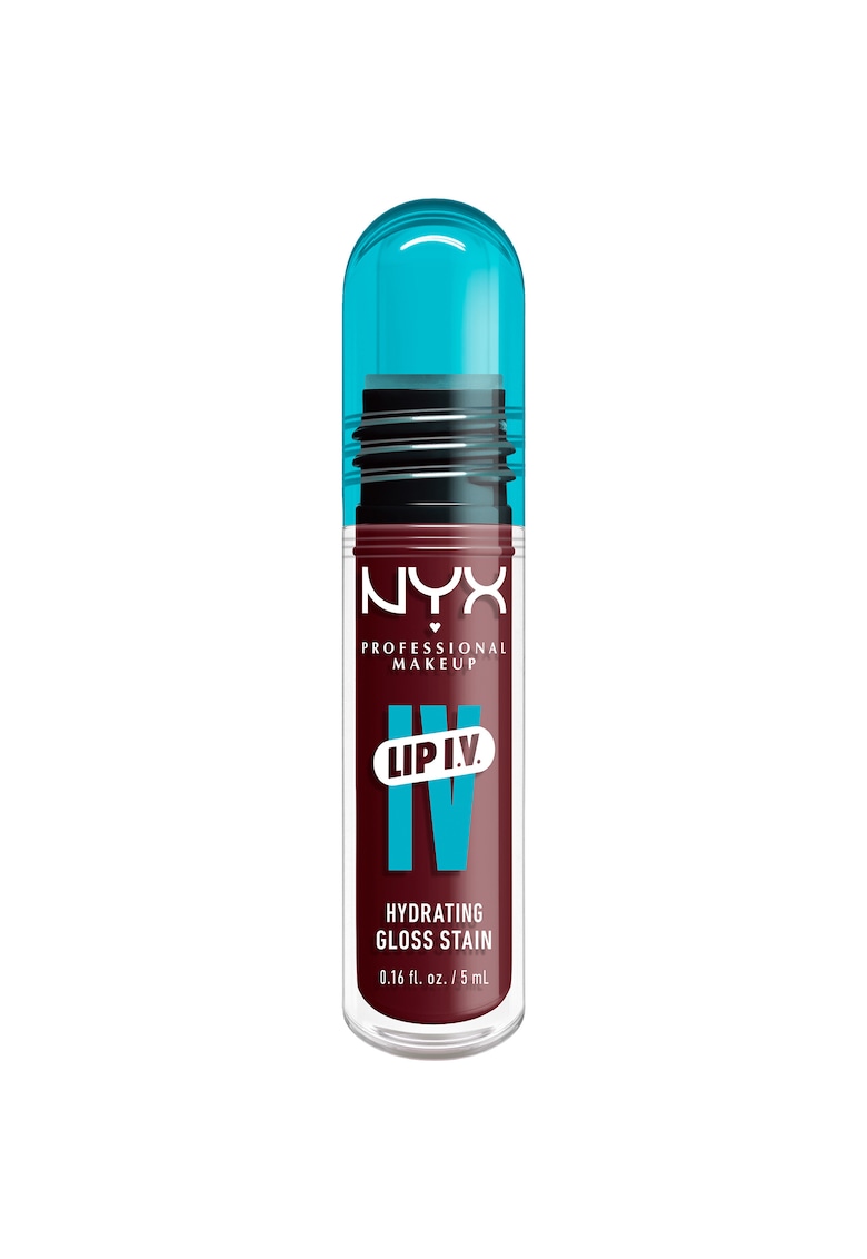 Luciu de buze hidratant cu efect de tint NYX PM Lip I.V. 5 ml - Mauve N' Moist