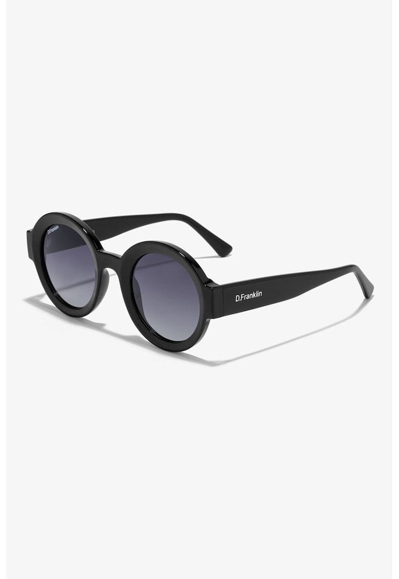 Ochelari de soare rotunzi cu lentile polarizate - Negru