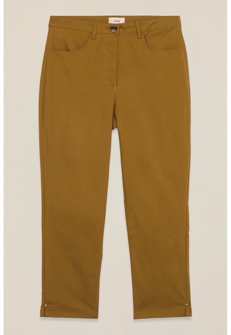 Pantaloni capri din amestec de bumbac