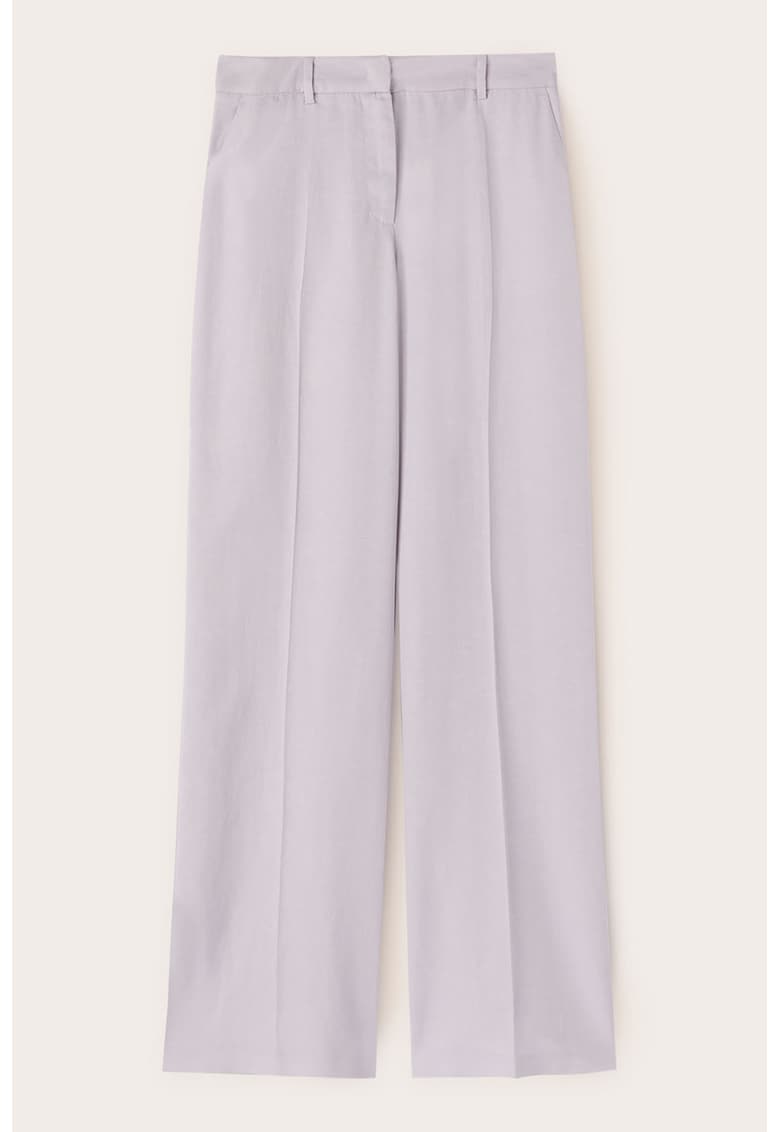 Pantaloni drepti din amestec de lyocell si in Pantaloni drepti din amestec de lyocell si in