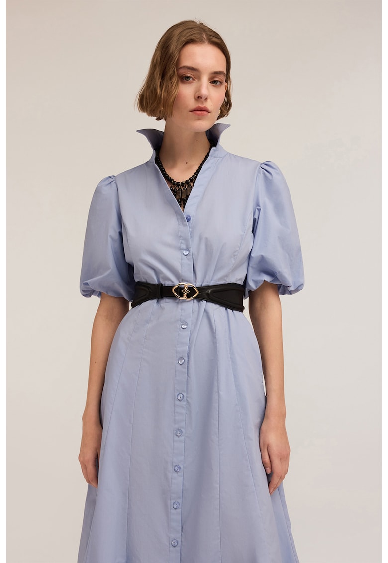 Rochie-camasa midi din bumbac