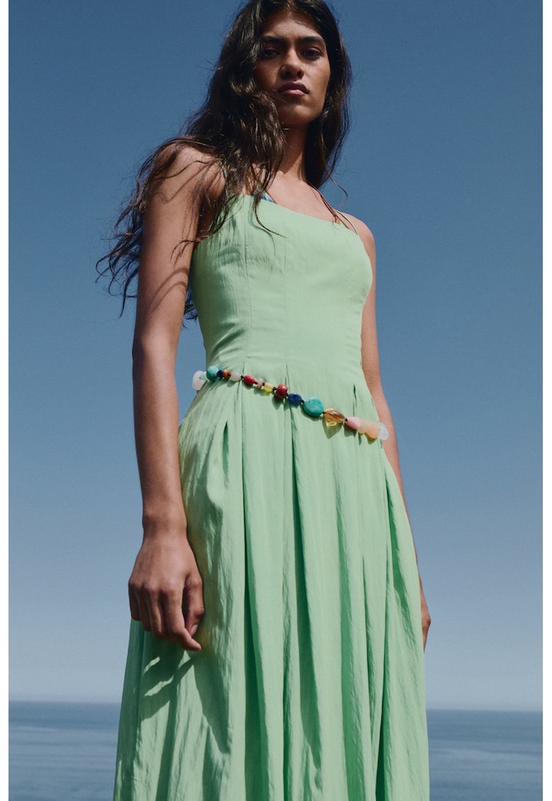 Rochie midi cu pliuri