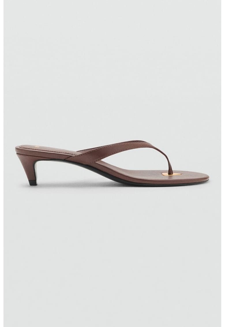 Papuci cu toc si bareta separatoare