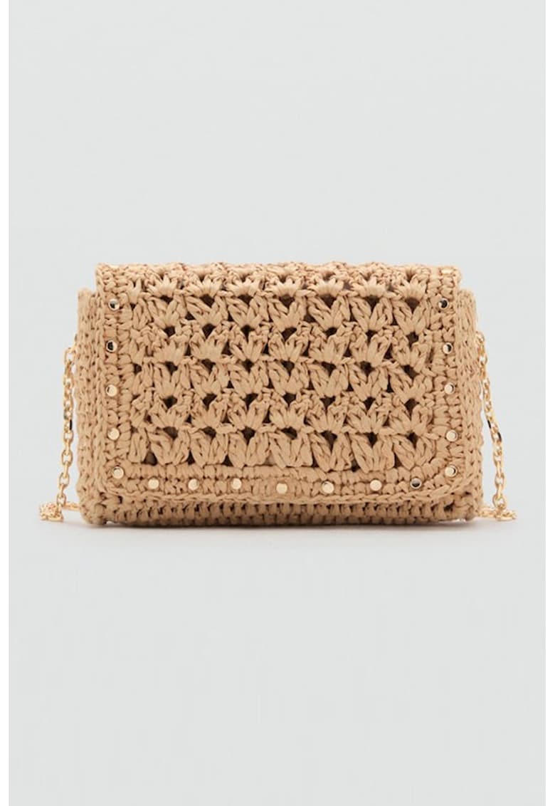 Geanta crossbody cu aplicatii cu tinte