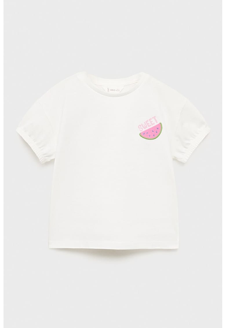 Tricou cu model si terminatii elastice