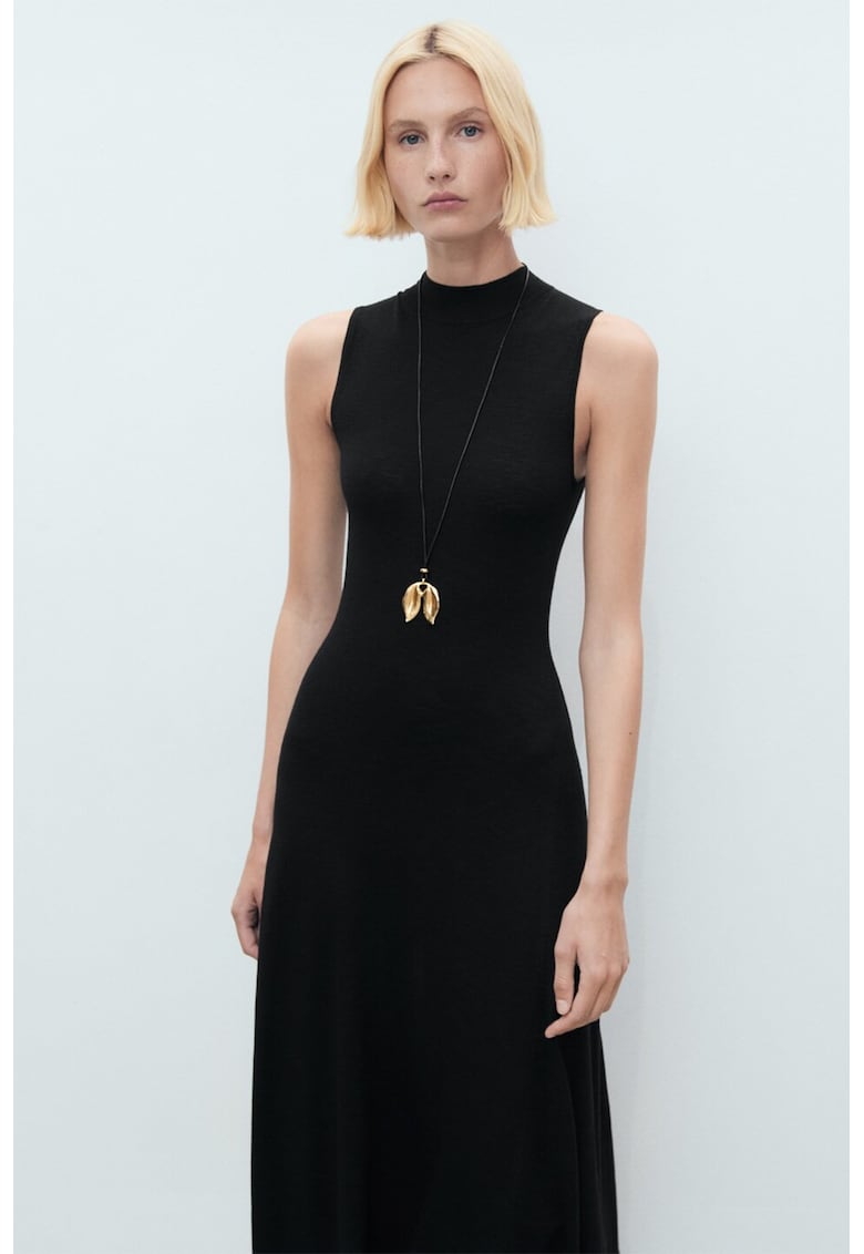 Rochie fara maneci tricotata fin