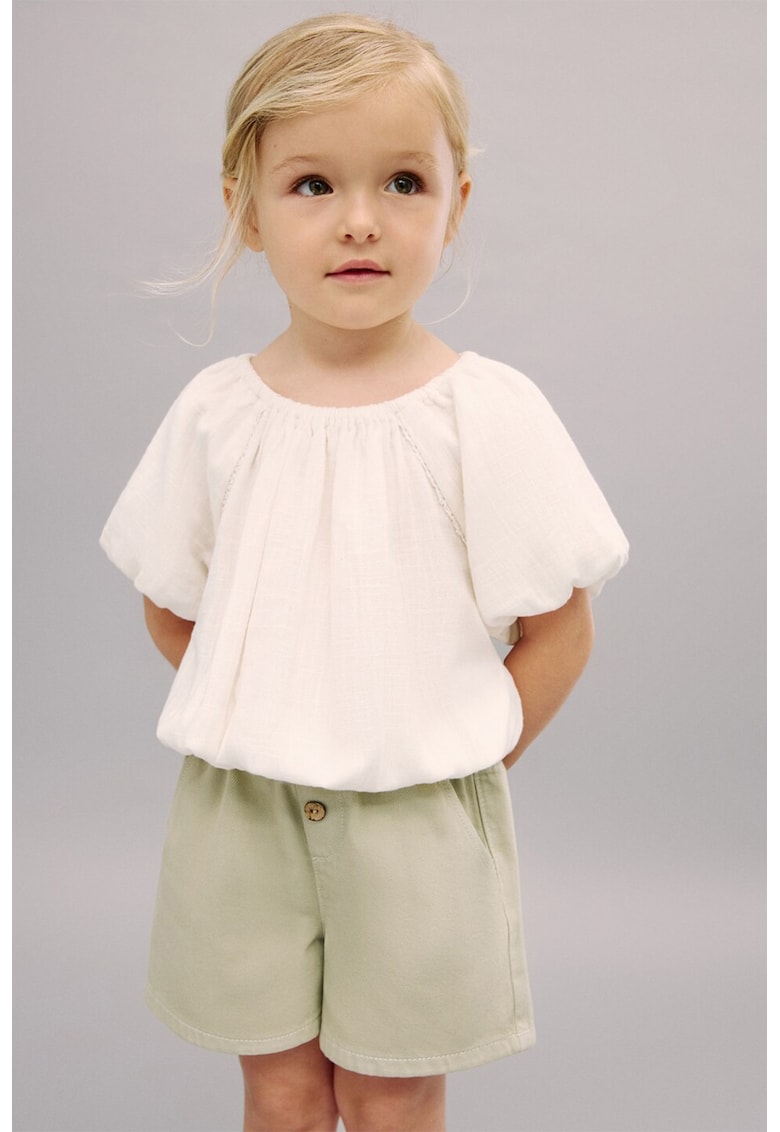 Pantaloni scurti de bumbac cu talie elastica