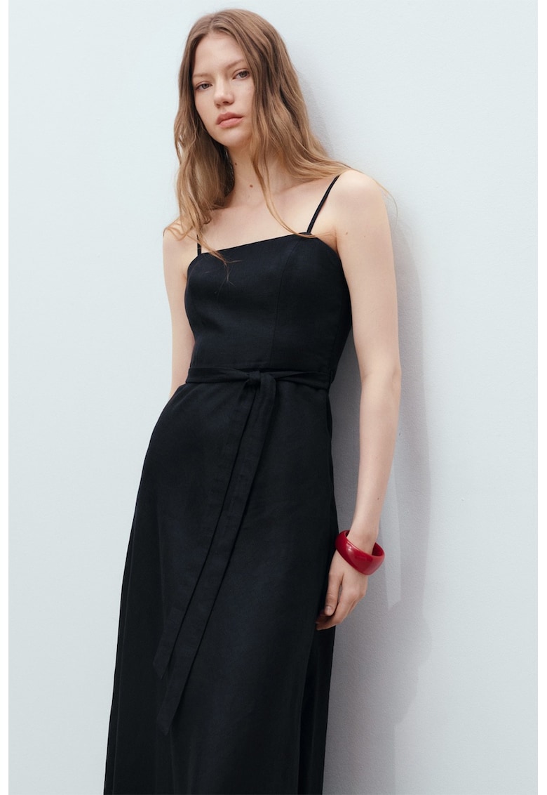 Rochie de in cu cordon - Negru