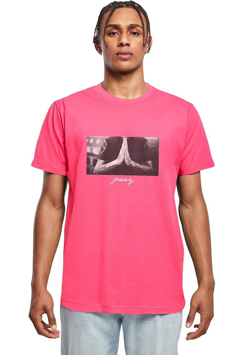 Tricou din bumbac cu imprimeu foto frontal