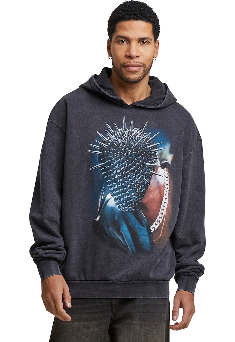 Hanorac unisex supradimensionat cu imprimeu