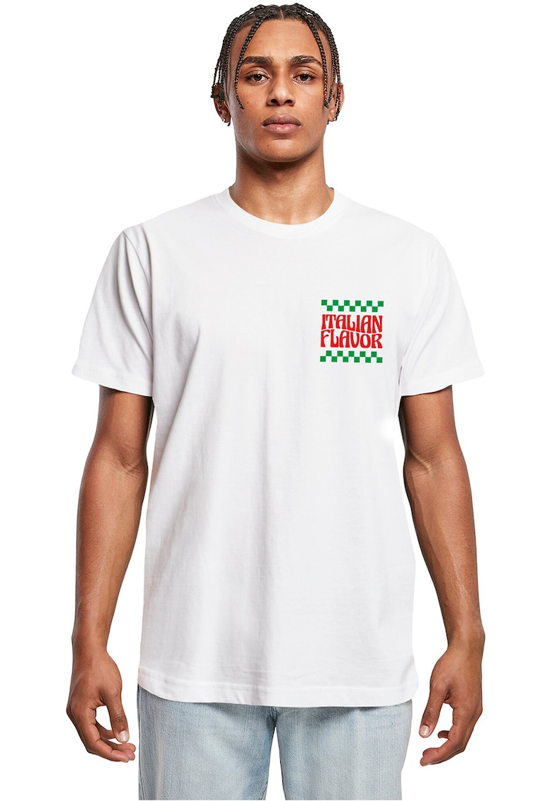 Tricou cu imprimeu text - Rosu/Alb/Verde