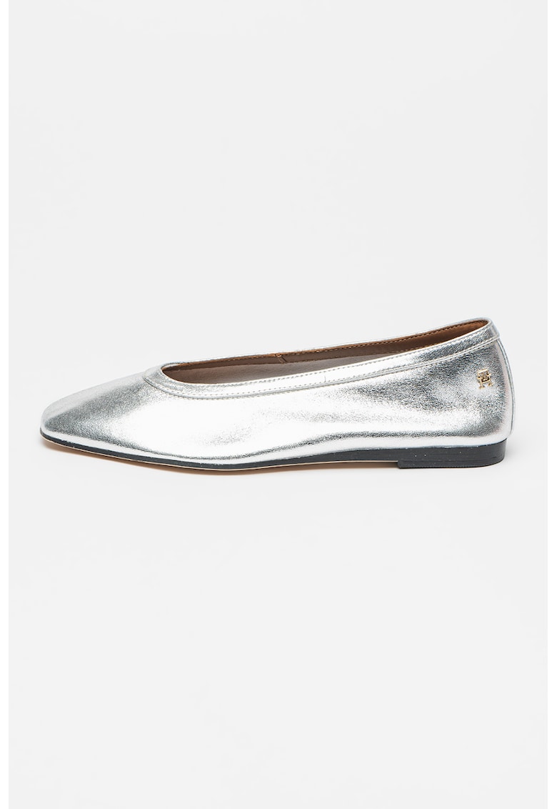 Balerini din piele cu talpa plata