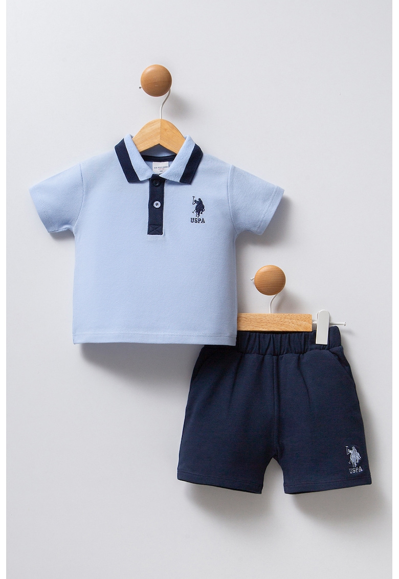 Set de tricou polo si pantaloni scurti - 2 piese