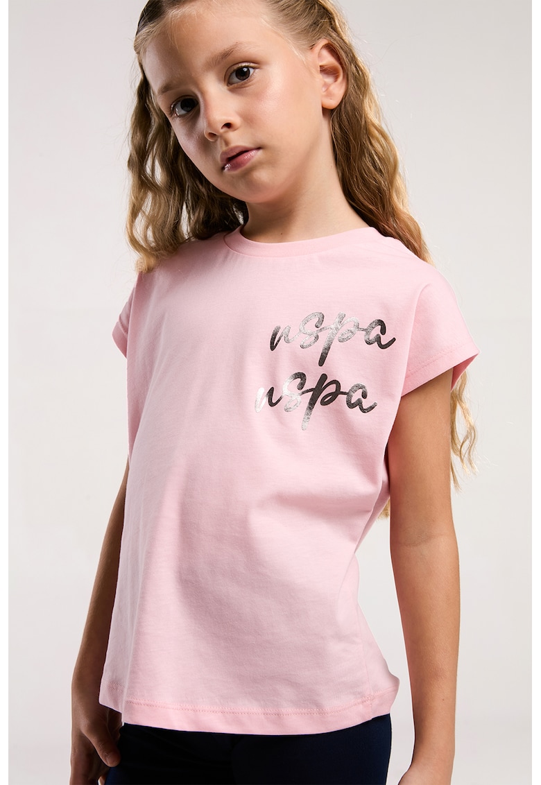 Set de tricou cu imprimeu si pantaloni - 2Piese