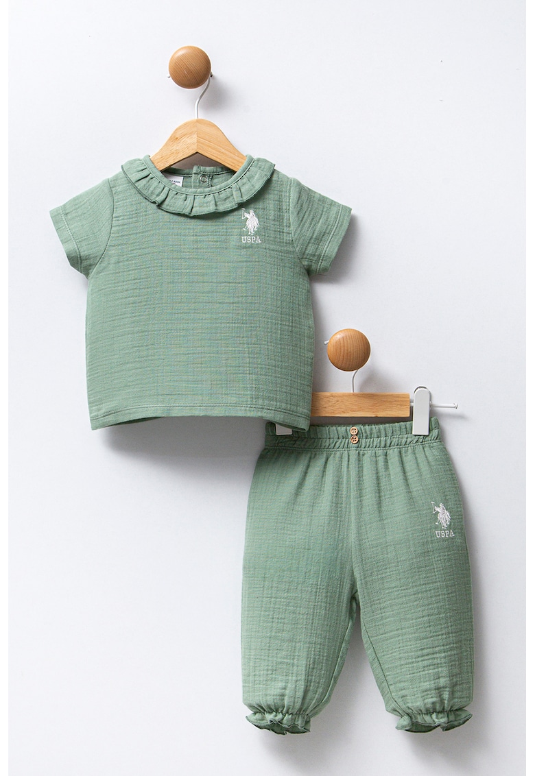 Set de bluza cu maneci scurte si pantaloni - 2 piese