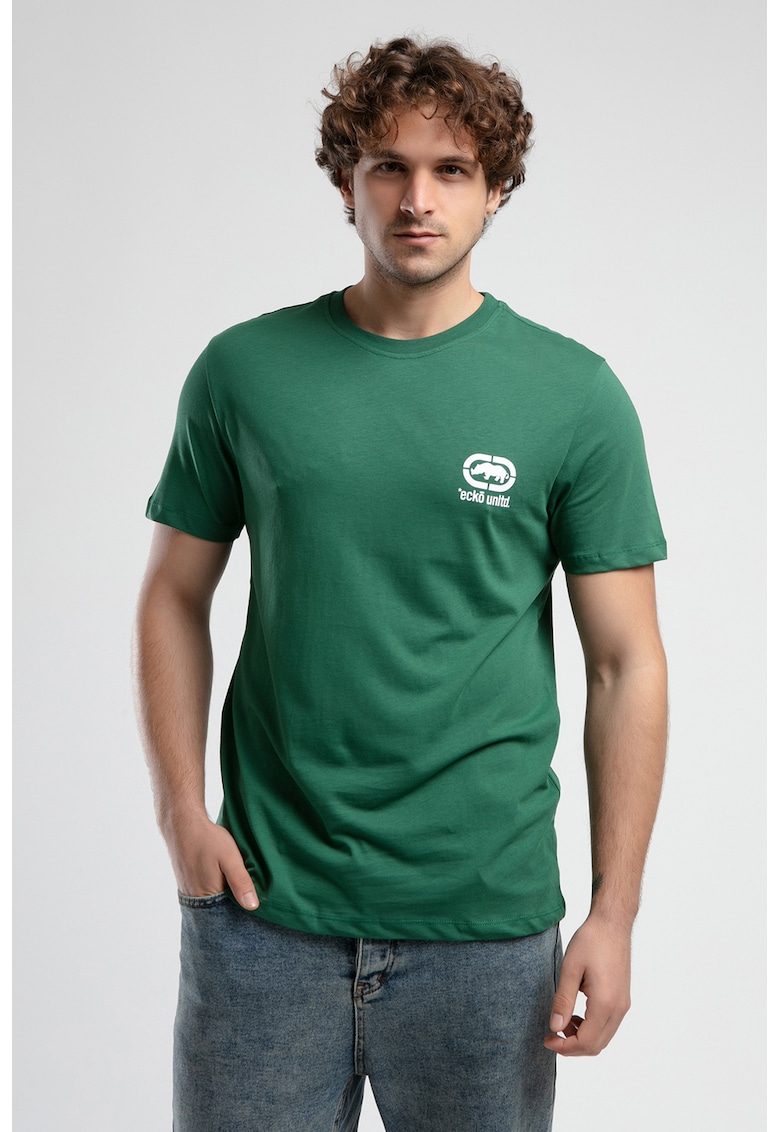 Tricou cu logo si decolteu la baza gatului Corinth