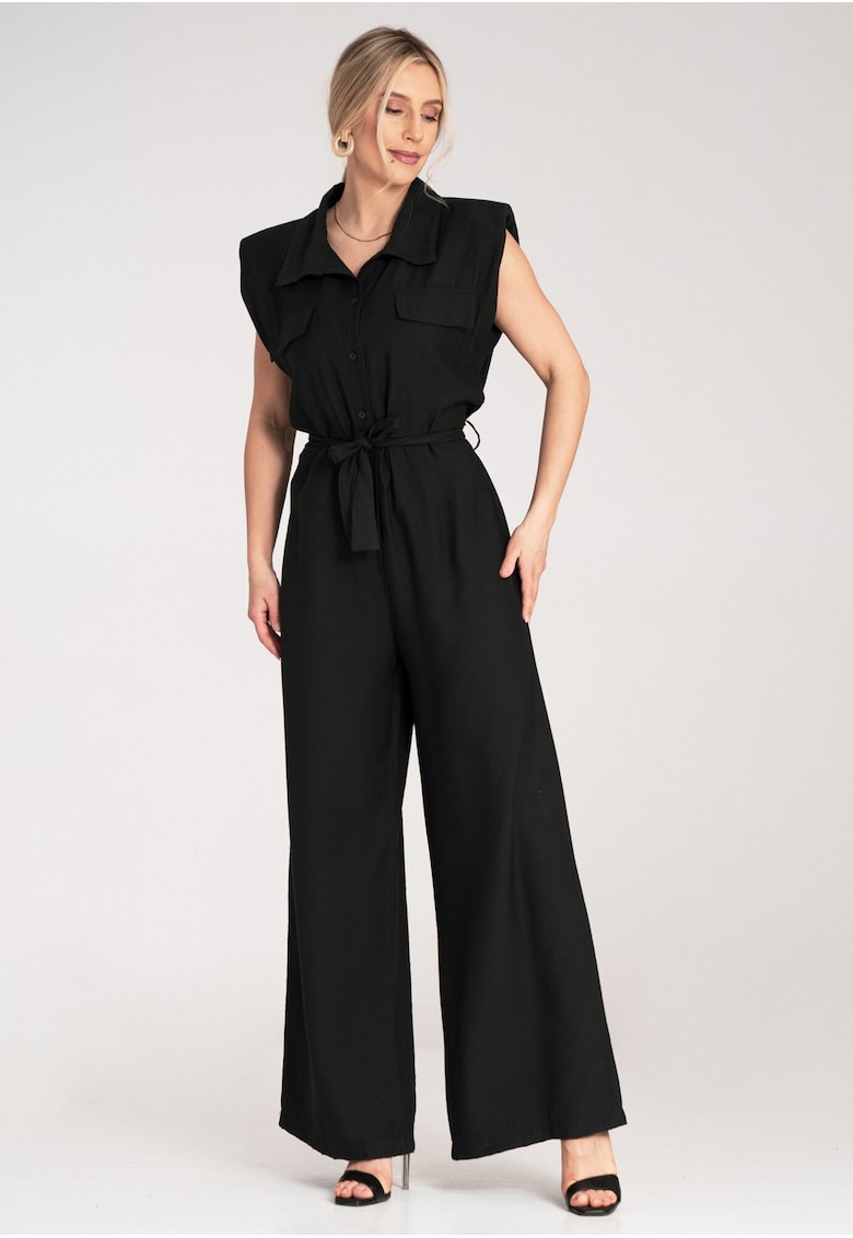 Salopeta eleganta formala - neagra - fabricata din material de calitate -