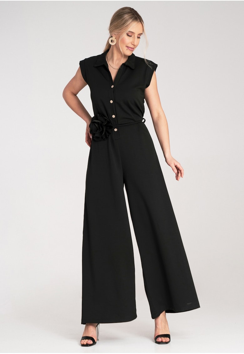 Salopeta lunga dama - neagra - material de inalta calitate -