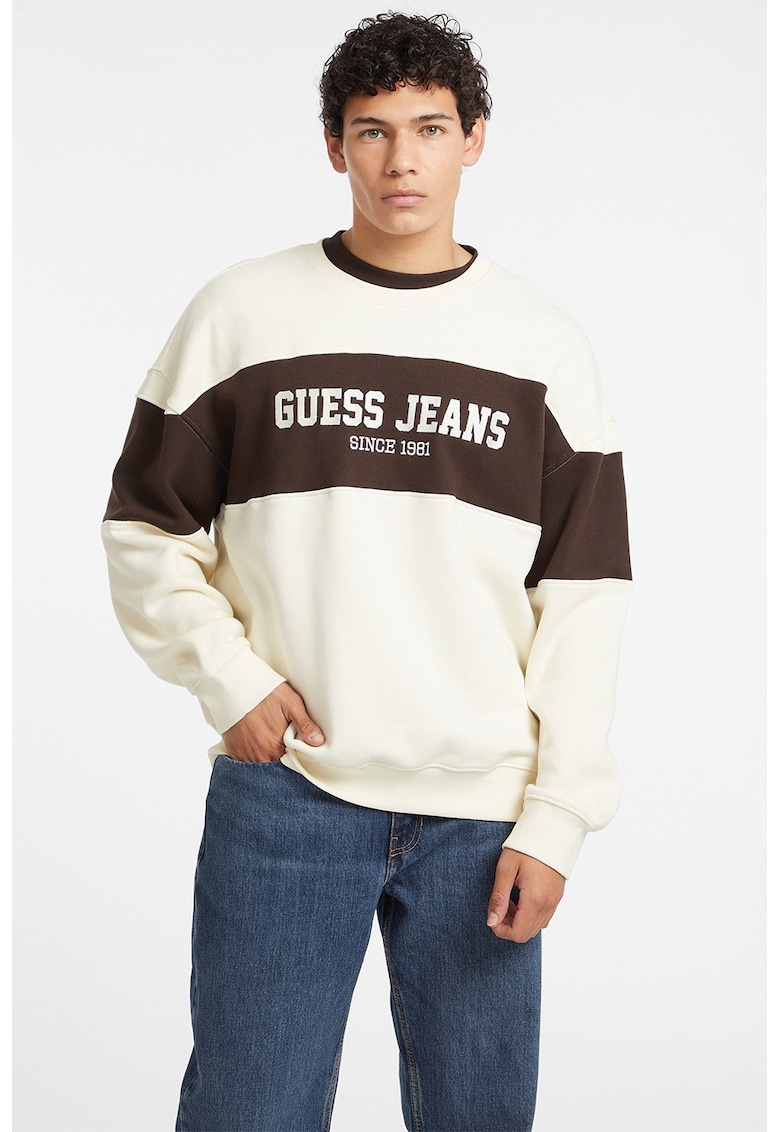 Bluza de trening supradimensionata cu decolteu la baza gatului